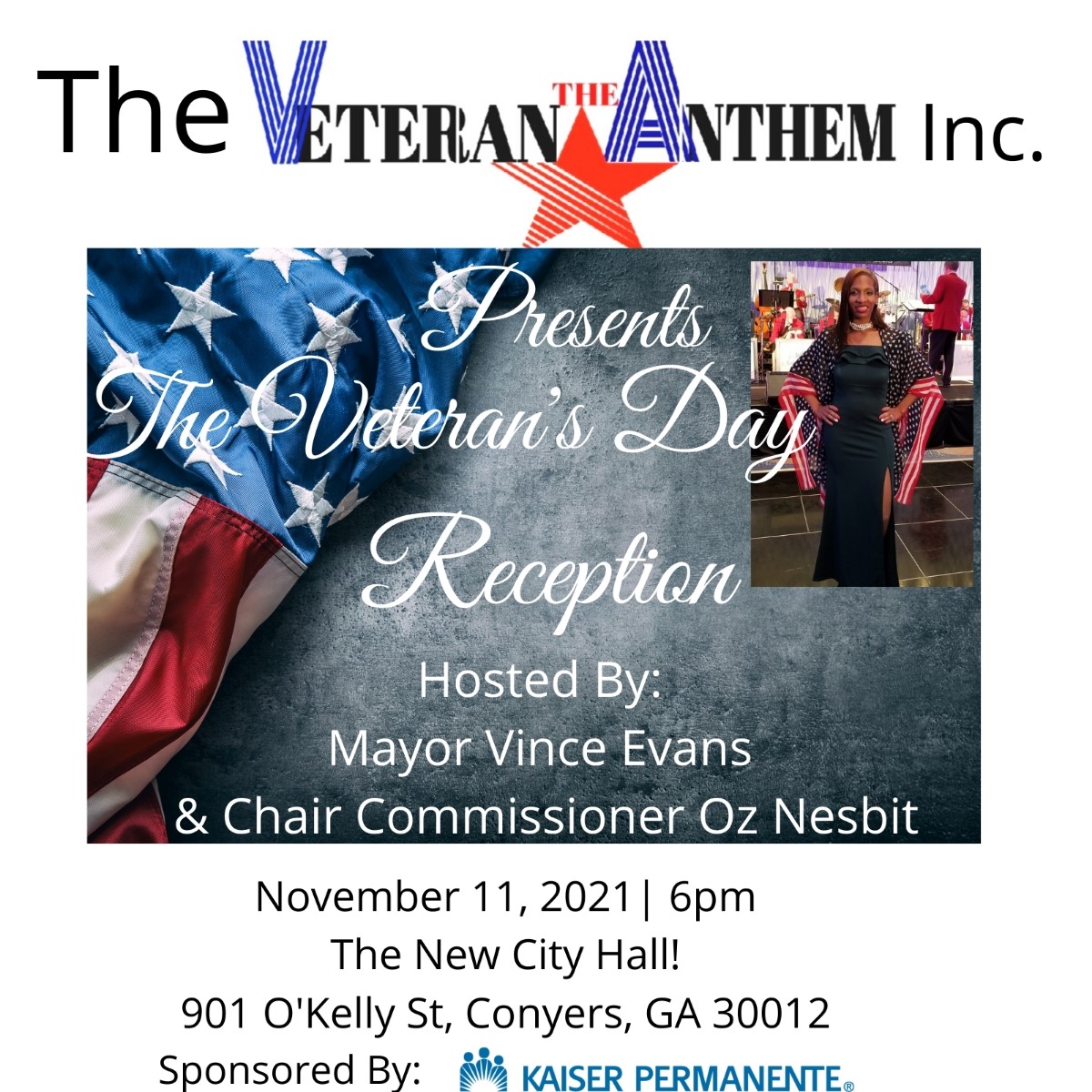 Celebrating Rockdale County Military Veterans: Join Takosha Swan & Kaiser Permanente for a Veterans Day Celebration Reception!