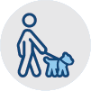 Dog walk icon